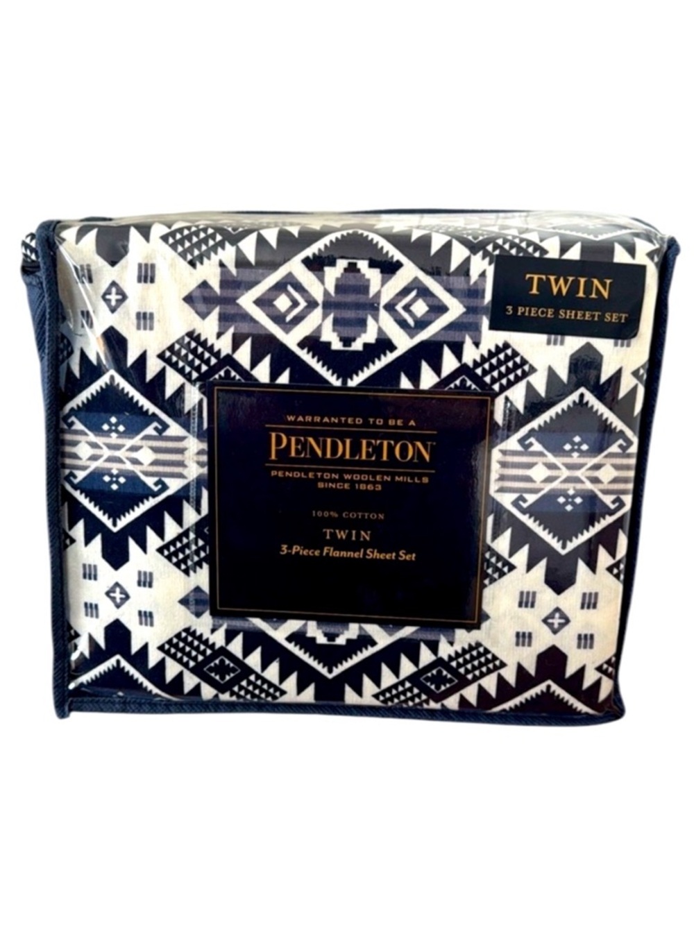 Pendleton Twin 3 Piece Cotton Flannel Sheet Set Westward Journey